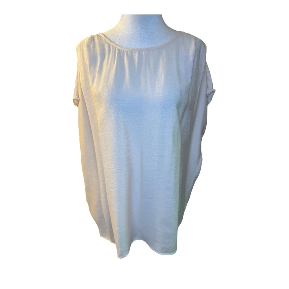 PLeione Champagne Blouse Top Dolman Sleeve Relaxed Fit New With Tags XL - Picture 1 of 8